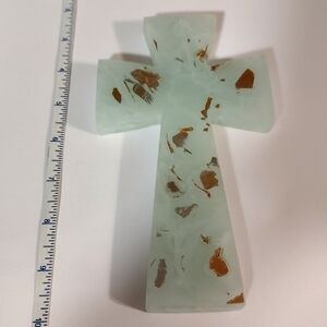 Annie's Glass Cross Art Decor.  Etched Signature and Numbered.